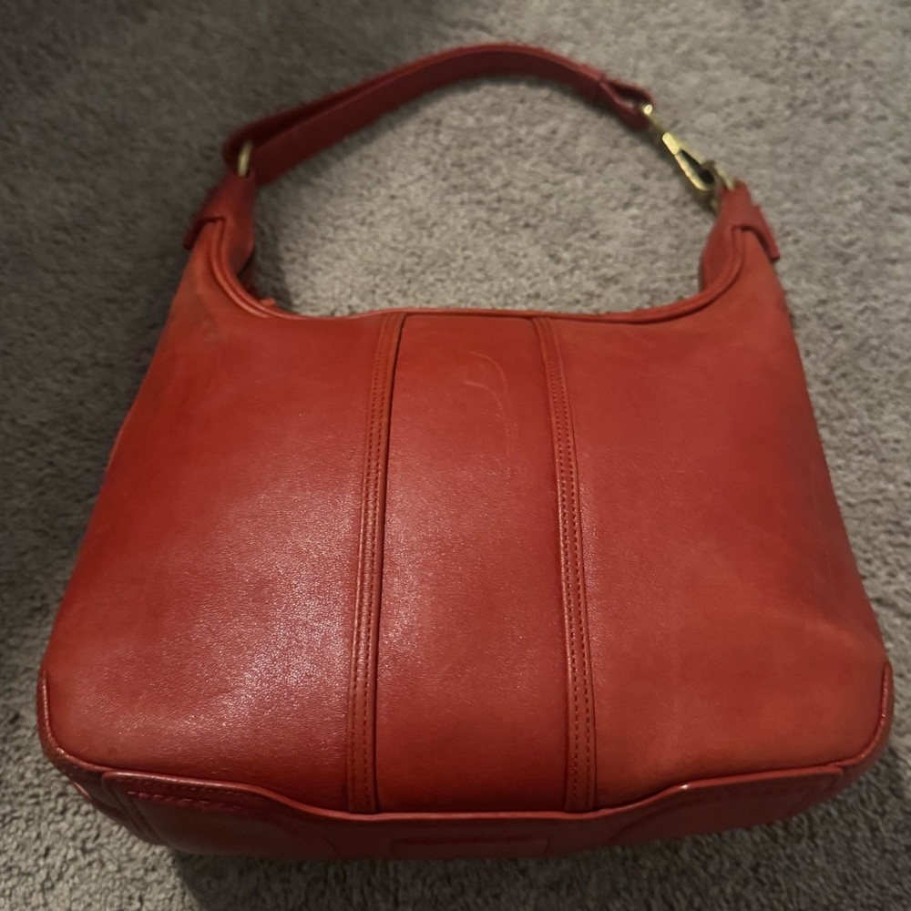 Vintage Coach-Beautiful red Vintage Coach leather bag